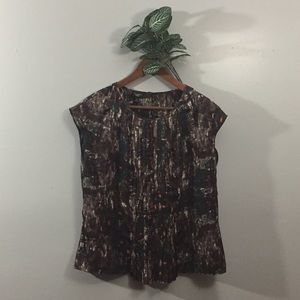 Talbots Pleated Blouse 14P